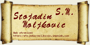Stojadin Moljković vizit kartica